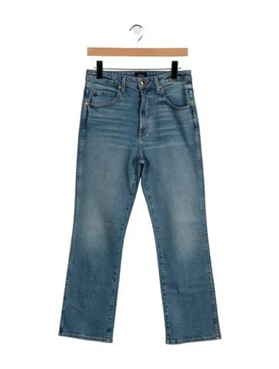Pre-owned Khaite High-rise Flared Jeans In Blue