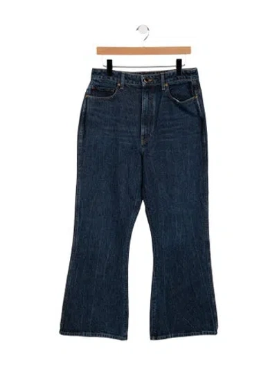 Pre-owned Khaite High-rise Flared Jeans In Blue