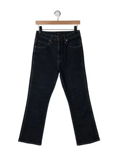 Pre-owned Khaite High-rise Flared Jeans In Blue
