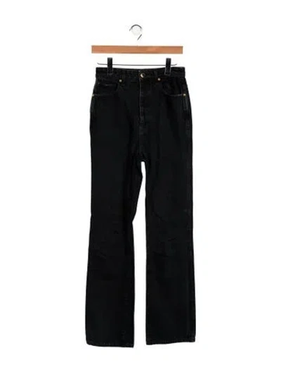 Pre-owned Khaite High-rise Flared Jeans In Blue