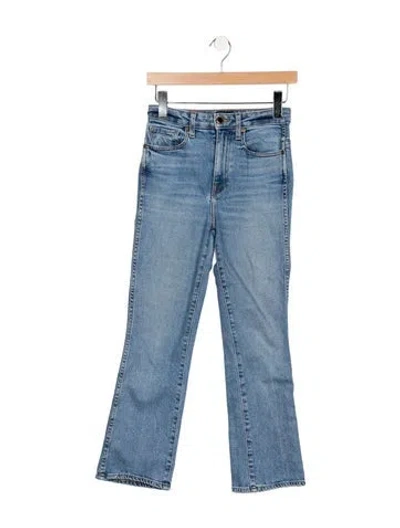 Pre-owned Khaite High-rise Flared Jeans In Blue