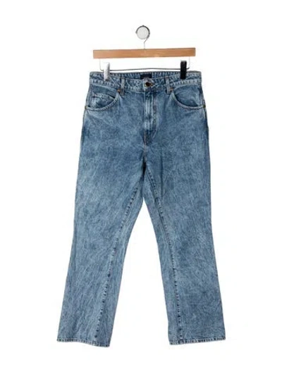 Pre-owned Khaite High-rise Flared Jeans In Blue