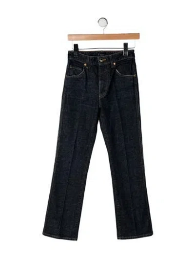 Pre-owned Khaite High-rise Flared Jeans In Blue