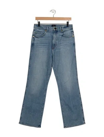 Pre-owned Khaite High-rise Flared Jeans In Blue