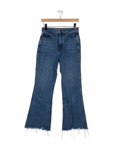 Pre-owned Khaite High-rise Flared Jeans In Blue