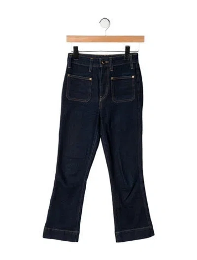 Pre-owned Khaite High-rise Flared Jeans In Blue