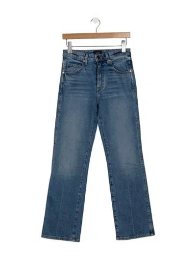 Pre-owned Khaite High-rise Flared Jeans In Blue
