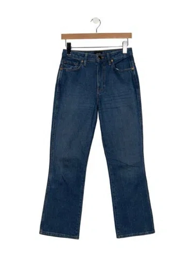 Pre-owned Khaite High-rise Flared Jeans In Blue