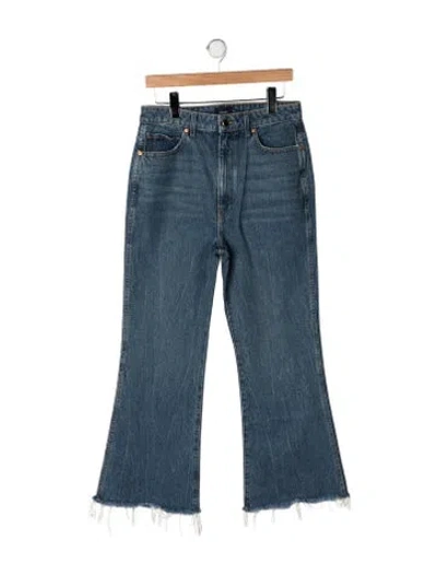 Pre-owned Khaite High-rise Flared Jeans In Blue