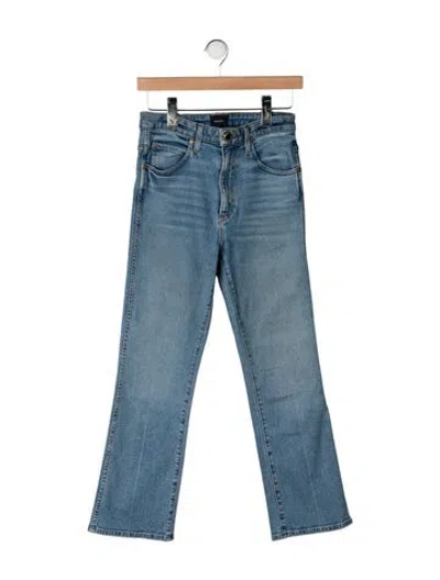 Pre-owned Khaite High-rise Flared Jeans In Blue
