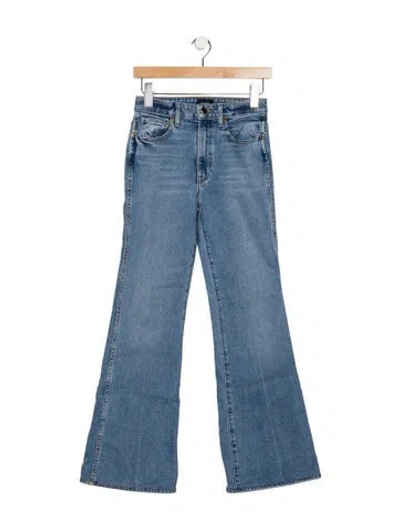 Pre-owned Khaite High-rise Flared Jeans In Blue