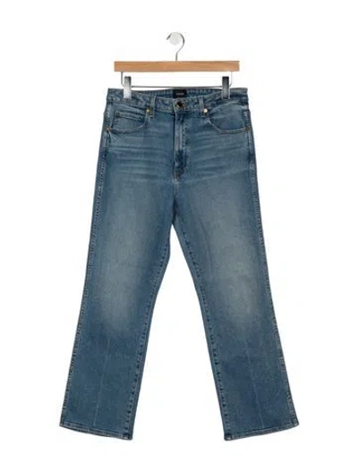 Pre-owned Khaite High-rise Flared Jeans In Blue