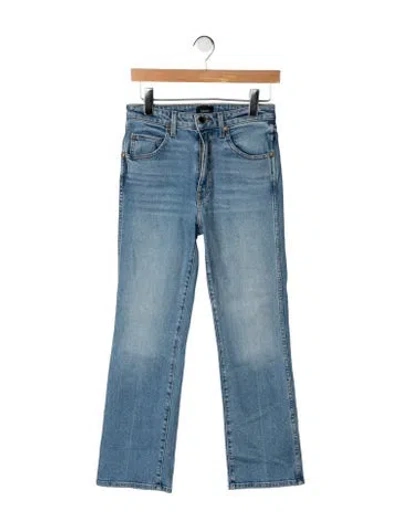 Pre-owned Khaite High-rise Flared Jeans In Blue