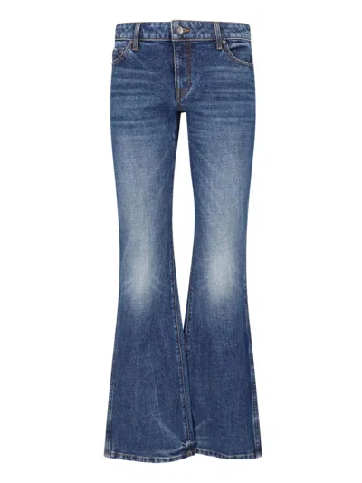 Khaite High-rise Flared Jeans In Blue