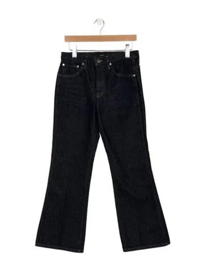 Pre-owned Khaite High-rise Flared Jeans In Blue