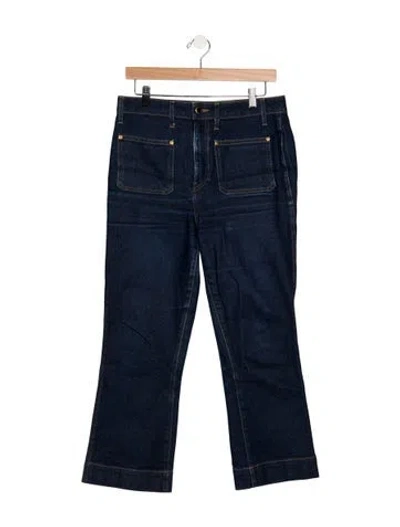 Pre-owned Khaite High-rise Flared Jeans In Blue