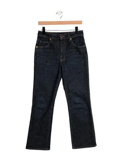 Pre-owned Khaite High-rise Flared Jeans In Blue