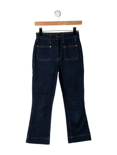 Pre-owned Khaite High-rise Flared Jeans In Blue
