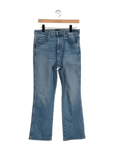 Pre-owned Khaite High-rise Flared Jeans In Blue
