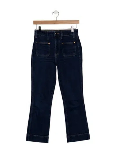 Pre-owned Khaite High-rise Flared Jeans In Blue