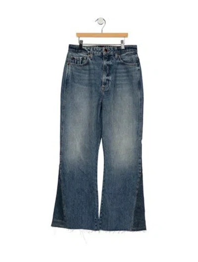 Pre-owned Khaite High-rise Flared Jeans In Blue