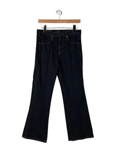 Pre-owned Khaite High-rise Flared Jeans In Blue