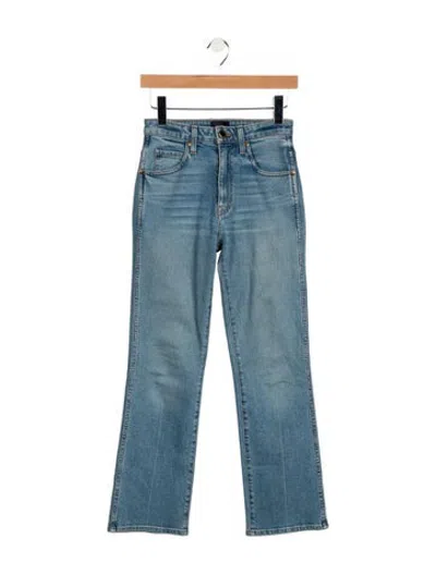 Pre-owned Khaite High-rise Flared Jeans In Blue
