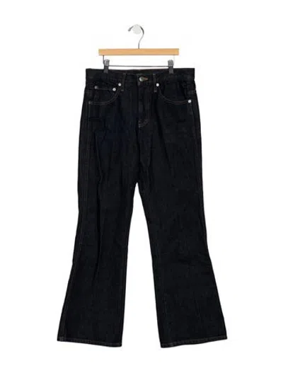 Pre-owned Khaite High-rise Flared Jeans In Blue