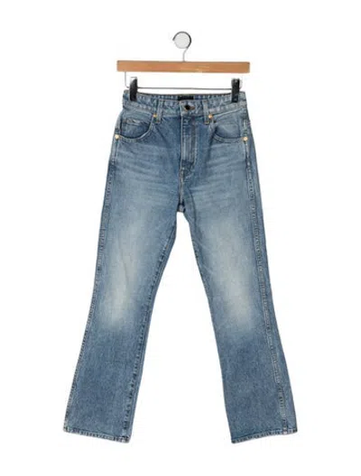 Pre-owned Khaite High-rise Flared Jeans In Blue