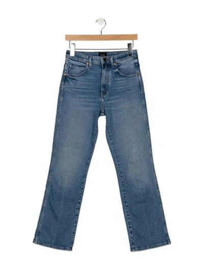 Pre-owned Khaite High-rise Flared Jeans In Blue