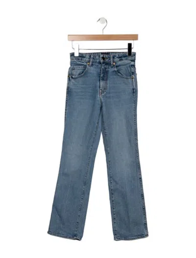 Pre-owned Khaite High-rise Flared Jeans In Blue