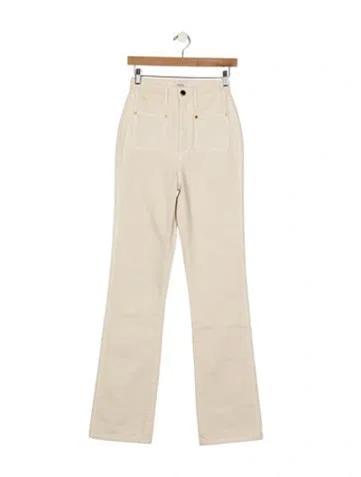 Pre-owned Khaite High-rise Flared Jeans In Neutral
