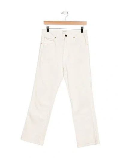 Pre-owned Khaite High-rise Flared Jeans In Neutrals