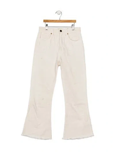 Pre-owned Khaite High-rise Flared Jeans In Neutrals