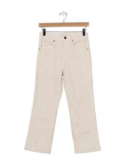 Pre-owned Khaite High-rise Flared Jeans In Neutrals