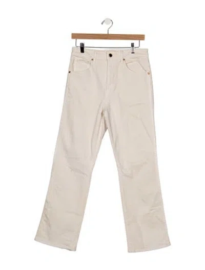 Pre-owned Khaite High-rise Flared Jeans In Neutrals