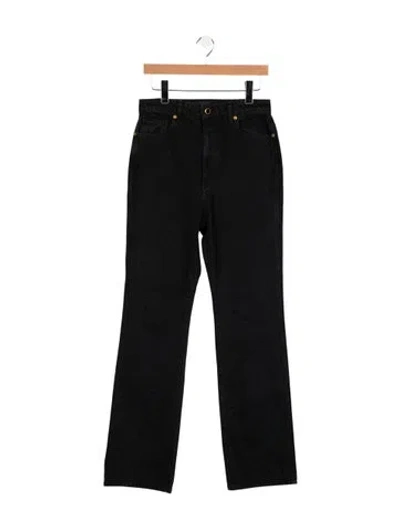 Pre-owned Khaite High-rise Flared Jeans W/ Tags In Black