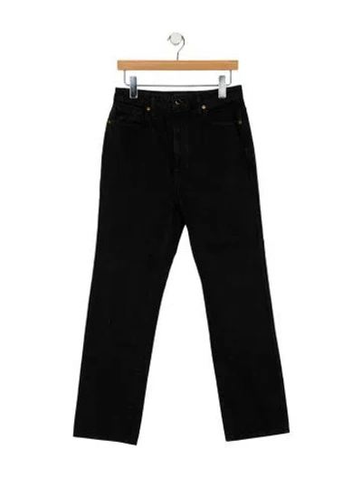 Pre-owned Khaite High-rise Skinny Leg Jeans In Black