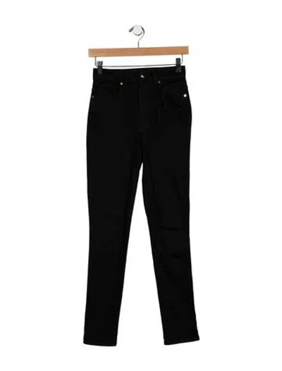 Pre-owned Khaite High-rise Skinny Leg Jeans In Black