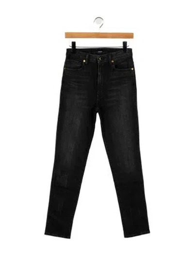 Pre-owned Khaite High-rise Skinny Leg Jeans In Black