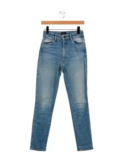 Pre-owned Khaite High-rise Skinny Leg Jeans In Blue