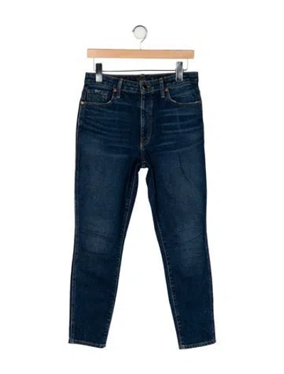 Pre-owned Khaite High-rise Skinny Leg Jeans In Blue