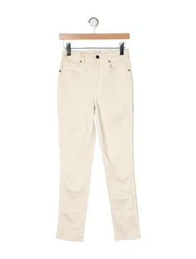 Pre-owned Khaite High-rise Skinny Leg Jeans In Neutral