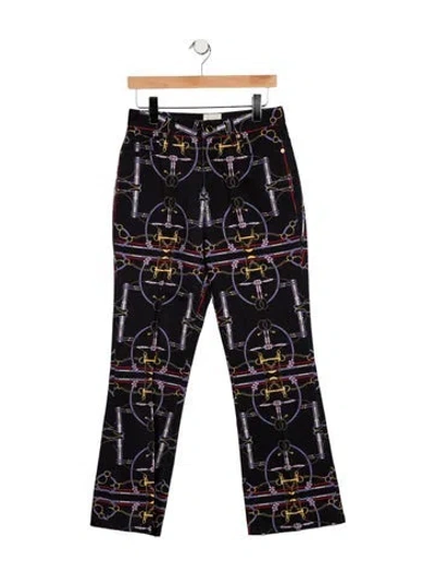 Pre-owned Khaite High-rise Straight Leg Jeans In Black