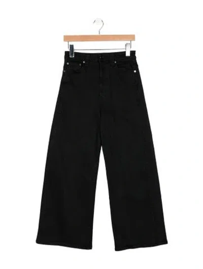 Pre-owned Khaite High-rise Straight Leg Jeans In Black