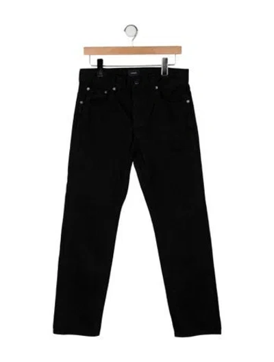Pre-owned Khaite High-rise Straight Leg Jeans In Black