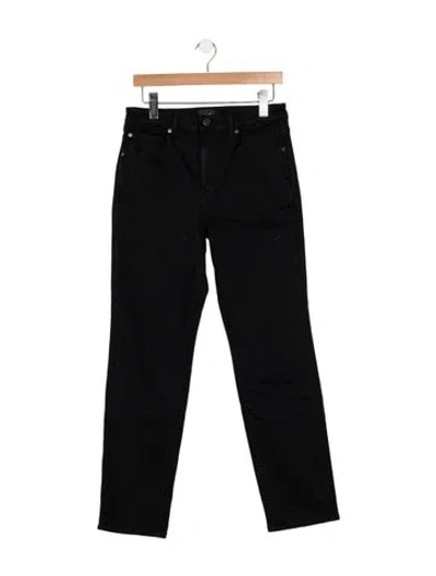 Pre-owned Khaite High-rise Straight Leg Jeans In Black