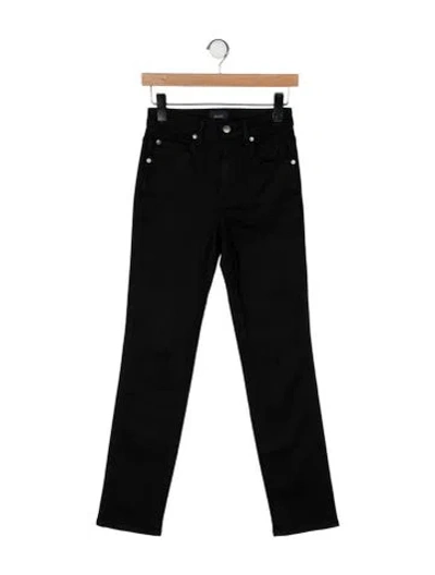 Pre-owned Khaite High-rise Straight Leg Jeans In Black