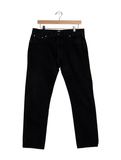Pre-owned Khaite High-rise Straight Leg Jeans In Black