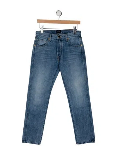 Pre-owned Khaite High-rise Straight Leg Jeans In Blue